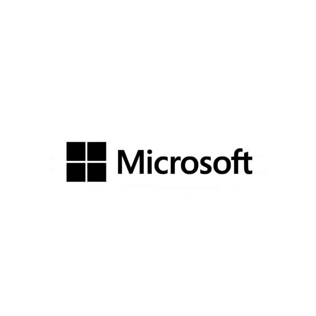 Microsoft Logo in Black