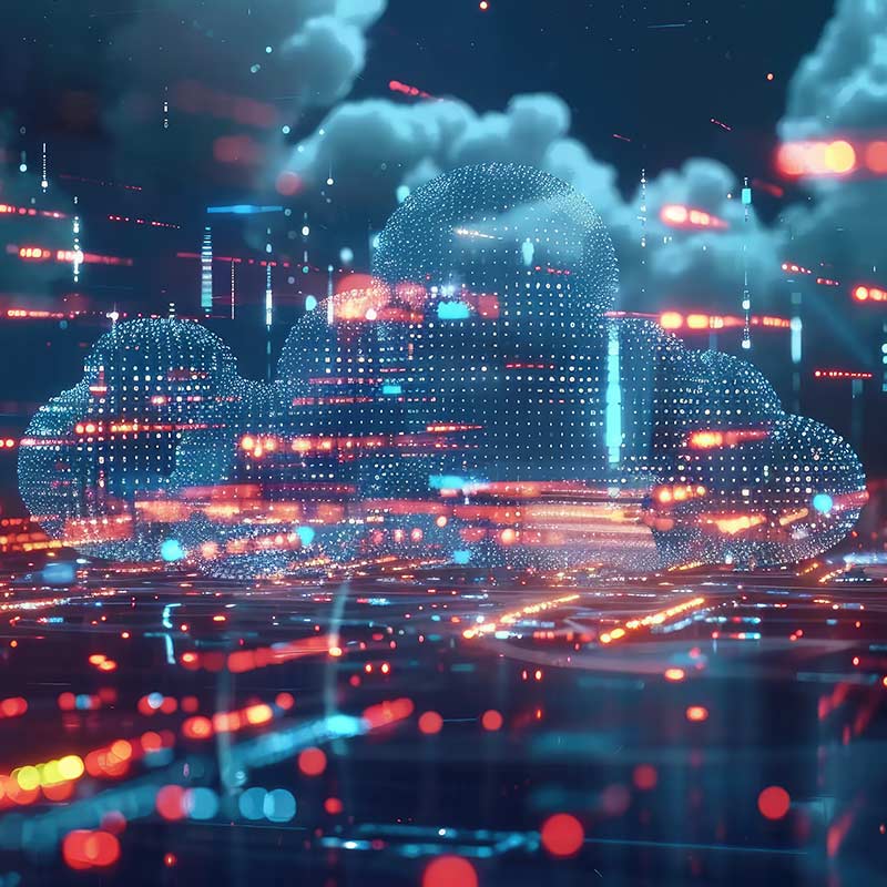 Digital cloud illustration