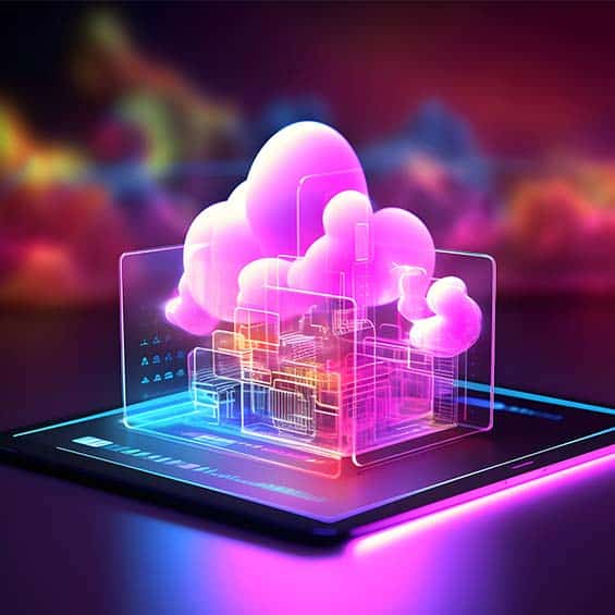Pink cloud illustration