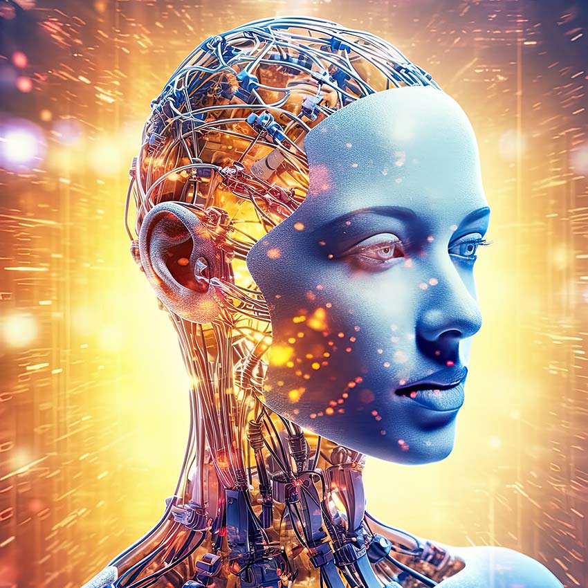 AI robot rendering